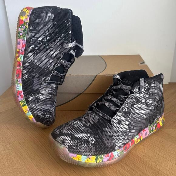 NOBULL Court Mid Top ‘Black Floral’ Men Sneakers - SZ Men 11.5 - Women 13 main image 11